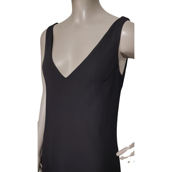 VTG 90's Y2K Maggie London Sleeveless Black Bias Maxi Dress Rear Lace Detailing - Picture 5 of 8